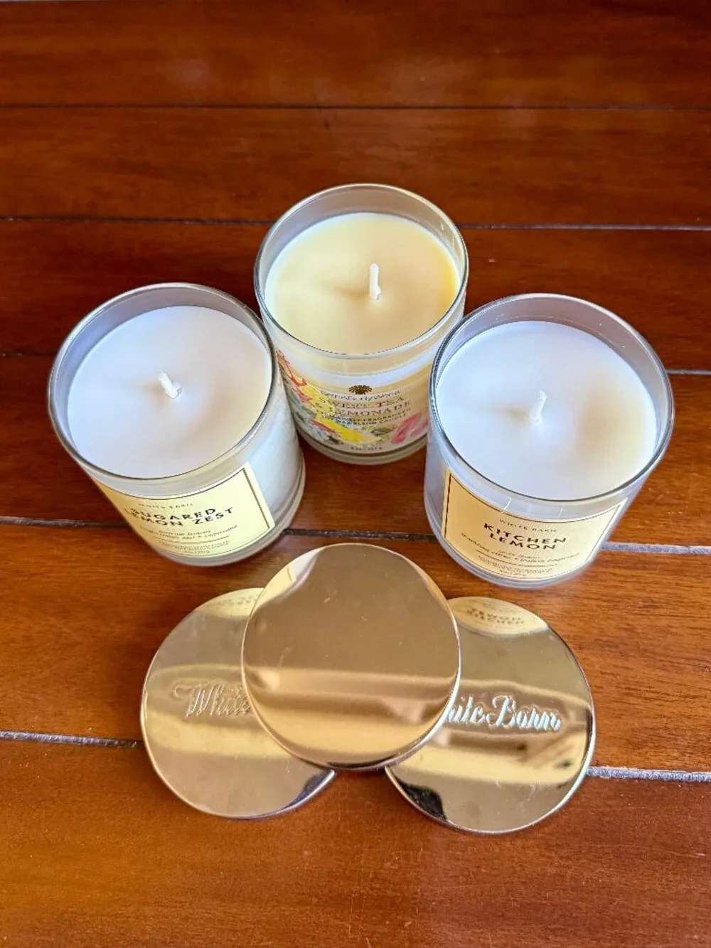 NEW 3-Pc Single Wick Candles - It's a LEMON thing - Bath & Body Works - Picture 2 of 3